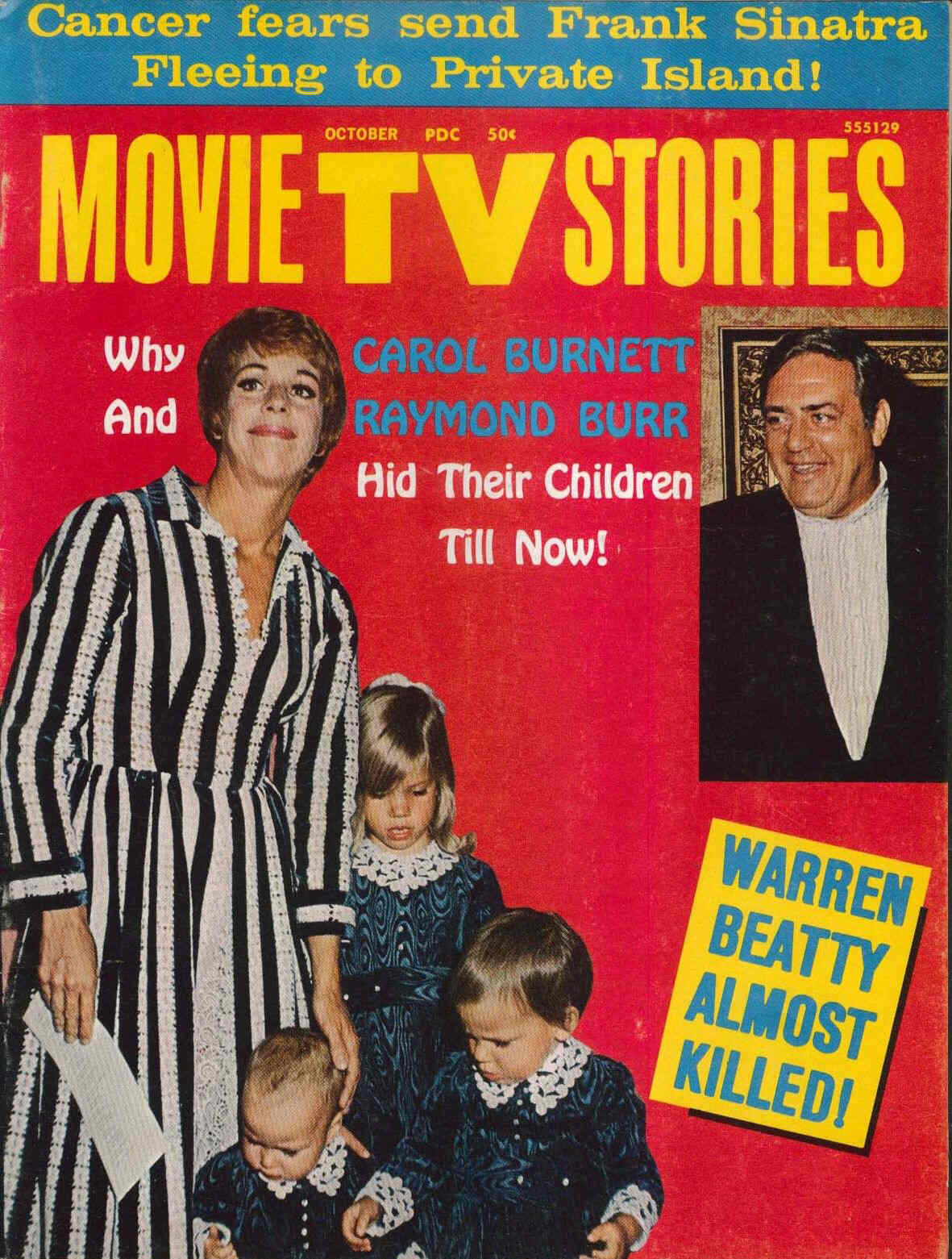 MOVIE TV STORIES magazine side cover Issue 14 October 1971