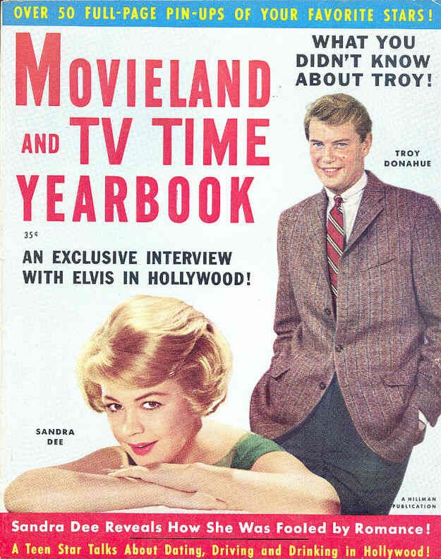 MOVIELAND/MOVIELAND AND TV TIME magazine side cover  Yearbook  1960