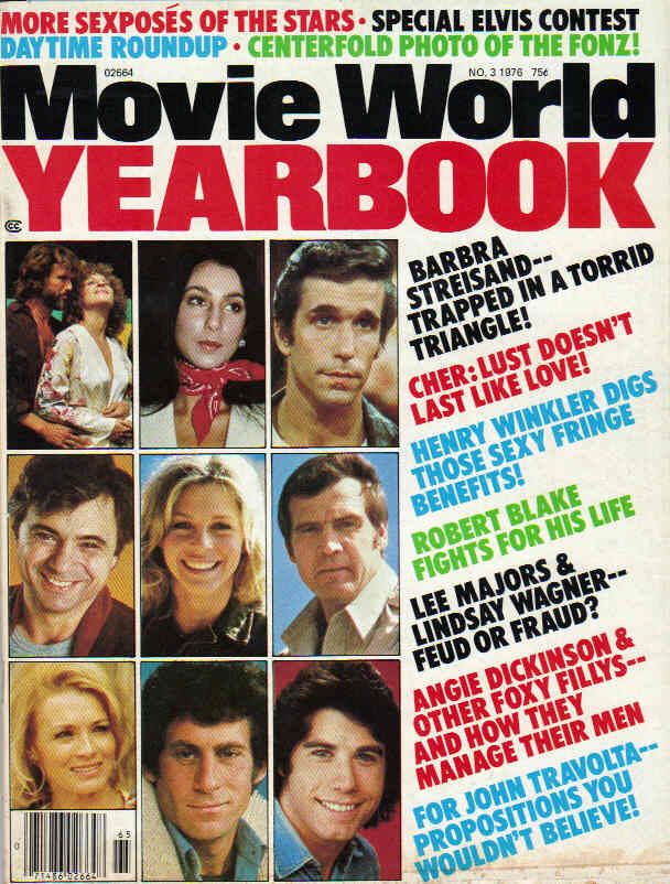 MOVIE WORLD magazine side cover Issue 3  Yearbook  1976