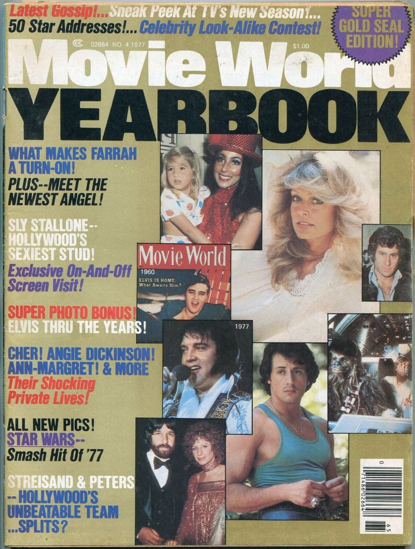 MOVIE WORLD magazine side cover Issue 4  Yearbook  1977