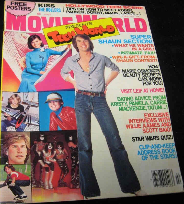 MOVIE WORLD magazine side cover  Vol 23 # 2 February 1978