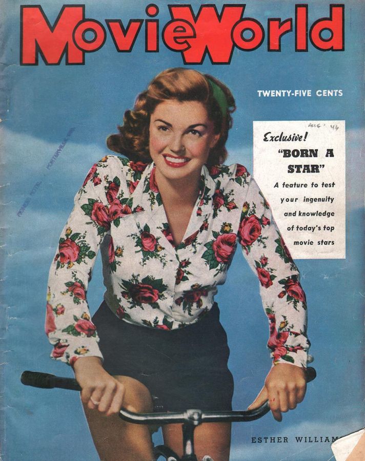 MOVIE WORLD magazine side cover Issue 1 August 1945