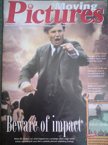MOVING PICTURES INTERNATIONAL magazine side cover Issue 19 September 1996