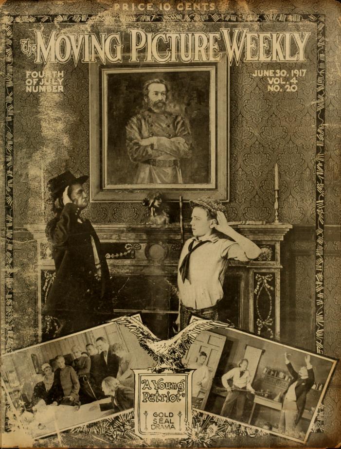 UNIVERSAL WEEKLY magazine side cover 30 June 1917