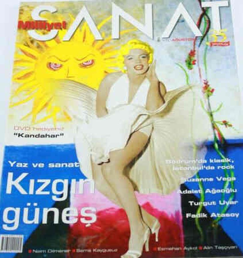MILLIYET SANAT DERGISI magazine side cover Issue 581  August 2007
