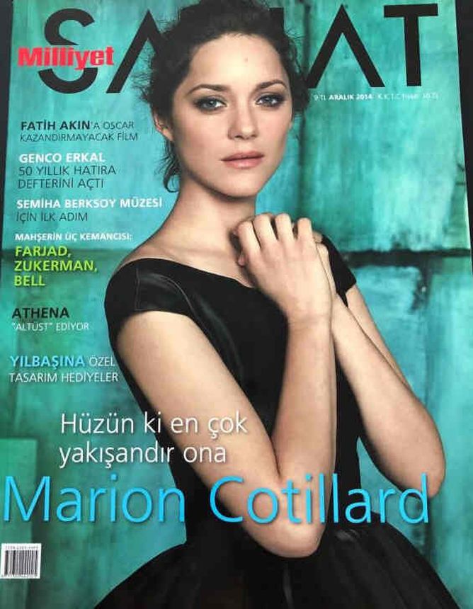MILLIYET SANAT DERGISI magazine side cover Issue 669  December 2014