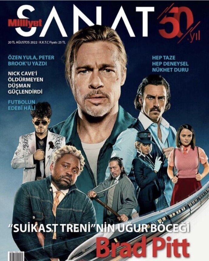 MILLIYET SANAT DERGISI magazine side cover  August 2022