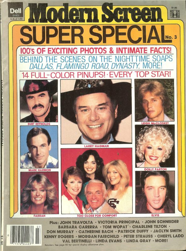 MODERN SCREEN SUPER SPECIAL magazine side cover Issue 3  1981