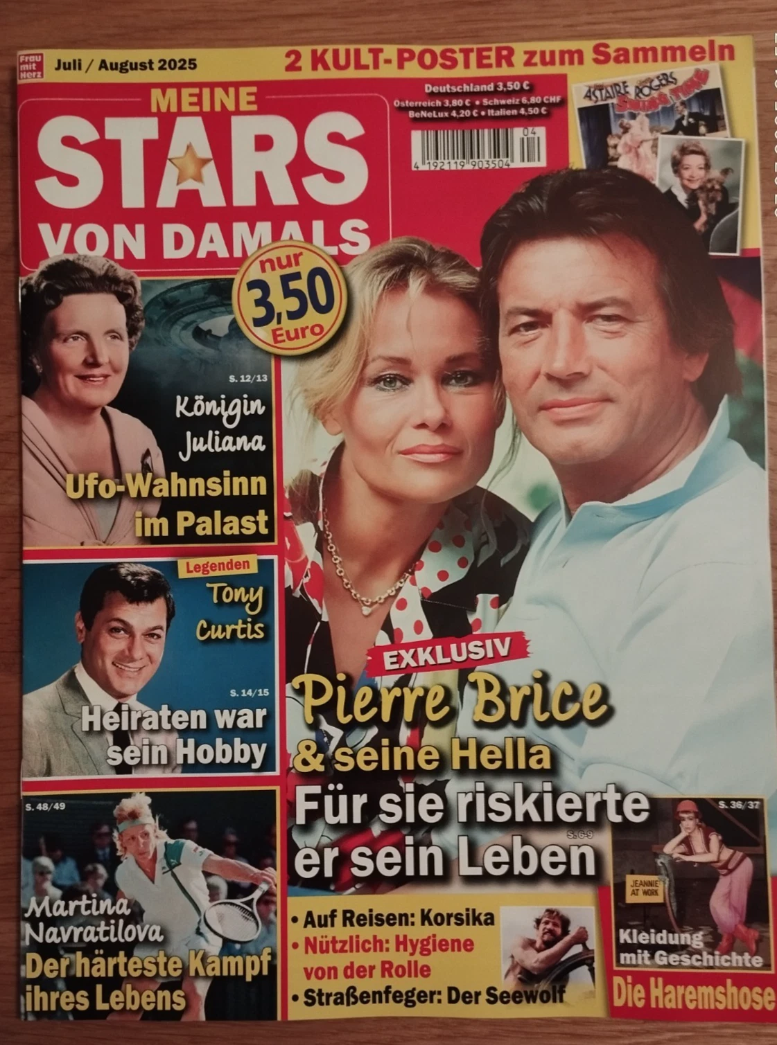 MEINE STARS VON DAMALS magazine side cover  July/August 2025