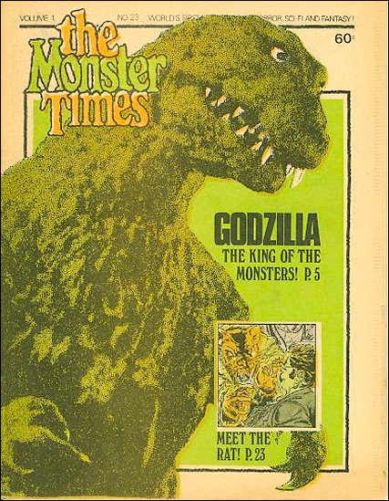 MONSTER TIMES magazine side cover Issue 23  1973