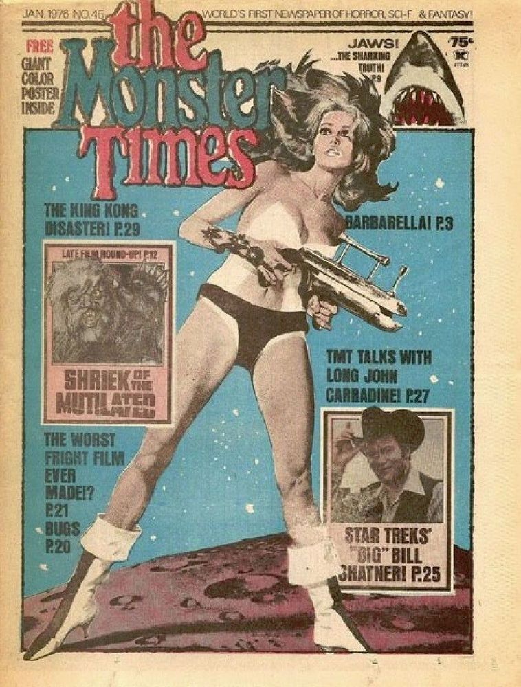 MONSTER TIMES magazine side cover Issue 45  1976