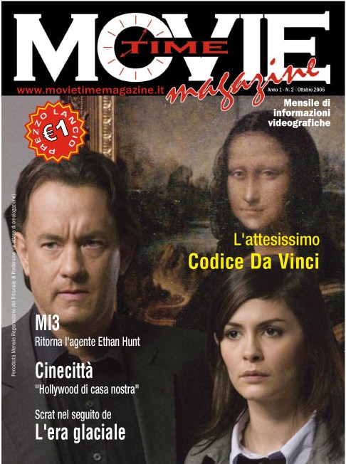 MOVIE TIME MAGAZINE (ITALY) magazine side cover Issue 2 October 2006