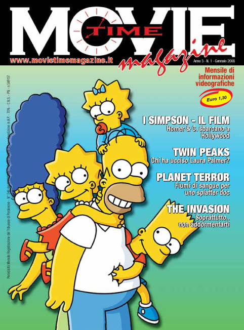 MOVIE TIME MAGAZINE (ITALY) magazine side cover Issue 5 January 2007