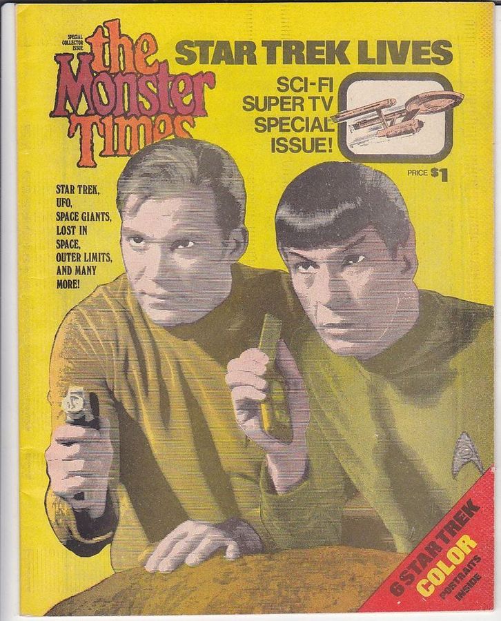 MONSTER TIMES magazine side cover  Special #1  1972