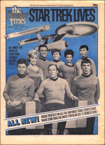 MONSTER TIMES magazine side cover  Special #2  1974