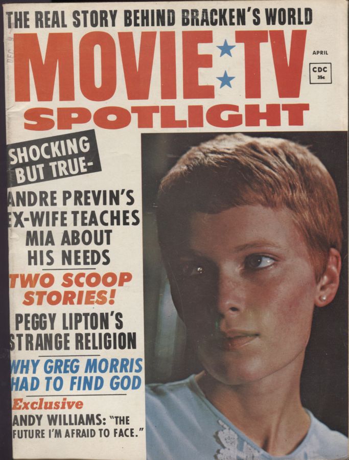 MOVIE SPOTLIGHT magazine side cover Issue 2  Vol 1 # 2  April 1970