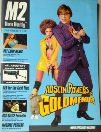 M2 MOVIE MONTHLY magazine side cover Issue 4  October 2002