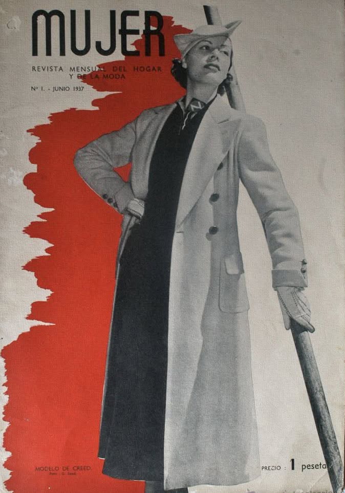 MUJER magazine side cover Issue 1  June 1937