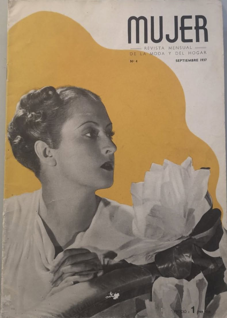 MUJER magazine side cover Issue 4  September 1937