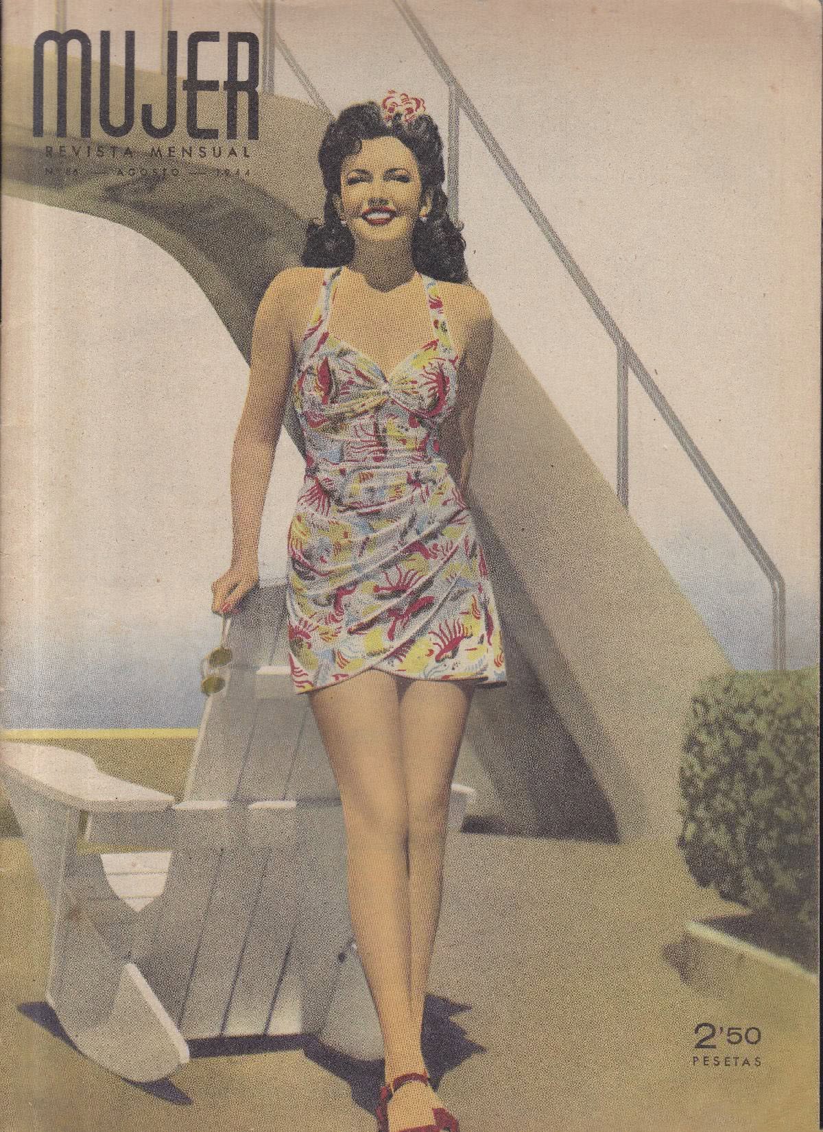 MUJER magazine side cover Issue 86  August 1944
