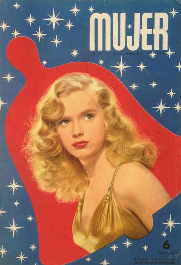 MUJER magazine side cover Issue 186  December 1952