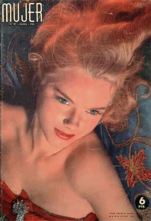 MUJER magazine side cover Issue 187  January 1953
