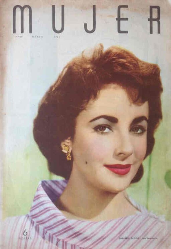 MUJER magazine side cover Issue 201  March 1954