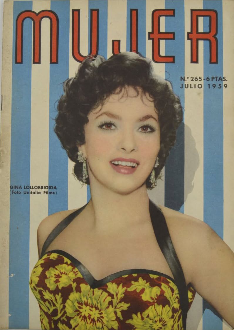 MUJER magazine side cover Issue 265  July 1959