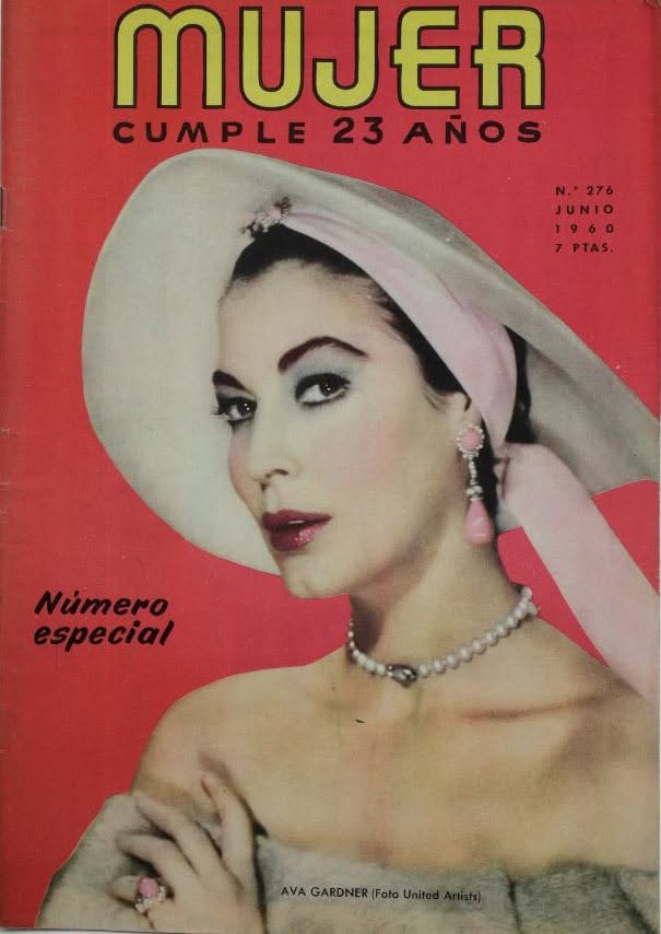 MUJER magazine side cover Issue 276  June 1960