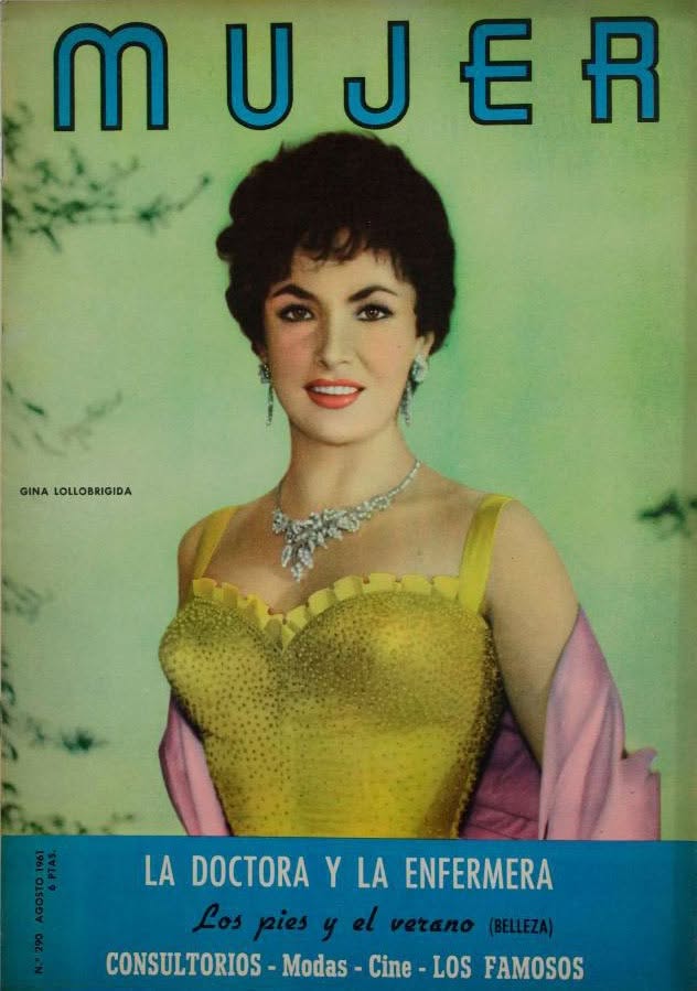 MUJER magazine side cover Issue 290  August 1961
