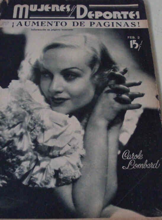 MUJERES Y DEPORTES magazine side cover 2 February 1934