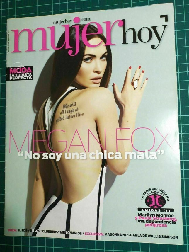 MUJERHOY magazine side cover Issue 696 11 August 2012