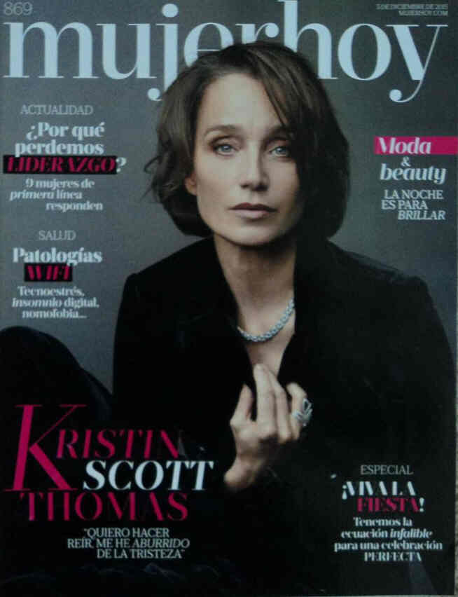 MUJERHOY magazine side cover Issue 869 5 December 2015