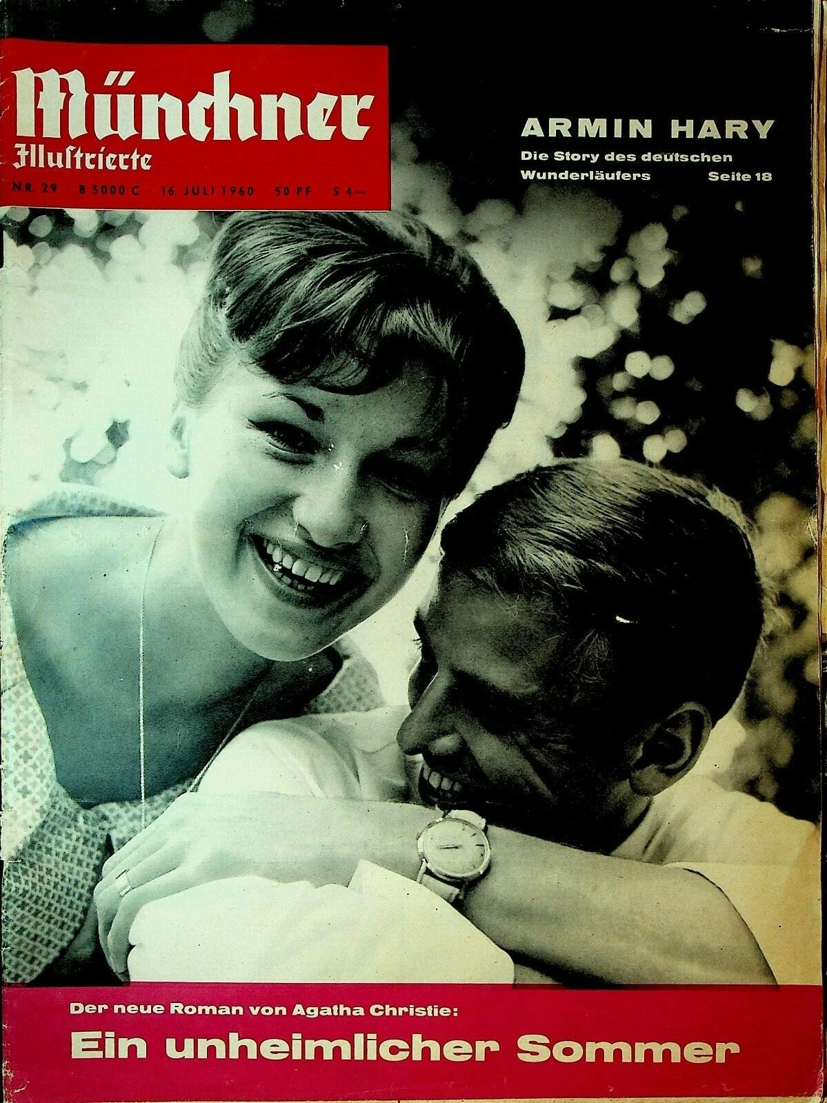 MUNCHNER ILLUSTRIERTE magazine side cover Issue 29 16 July 1960