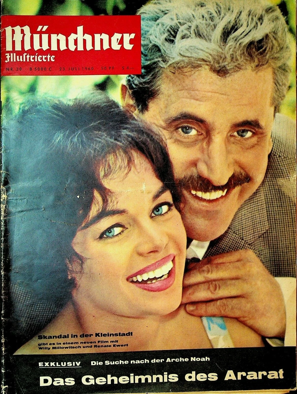 MUNCHNER ILLUSTRIERTE magazine side cover Issue 30 23 July 1960