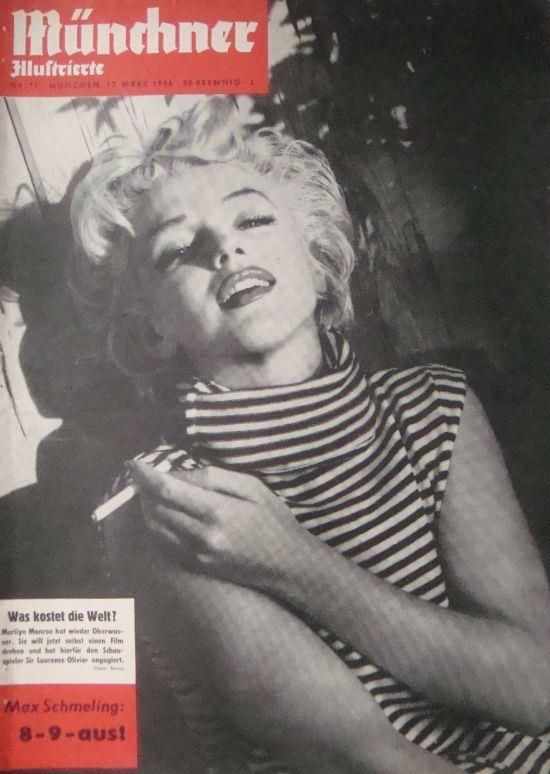 MUNCHNER ILLUSTRIERTE magazine side cover 17 March 1956