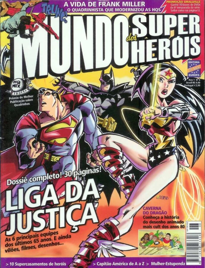MUNDO DOS SUPER HEROIS magazine side cover Issue 6  