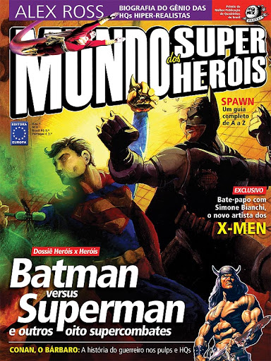 MUNDO DOS SUPER HEROIS magazine side cover Issue 8  