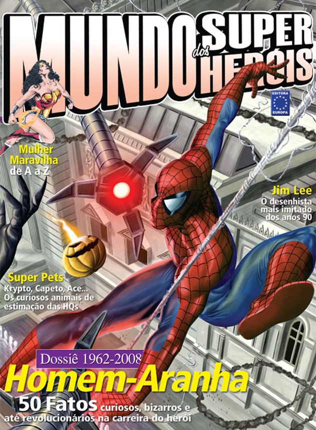 MUNDO DOS SUPER HEROIS magazine side cover Issue 9  