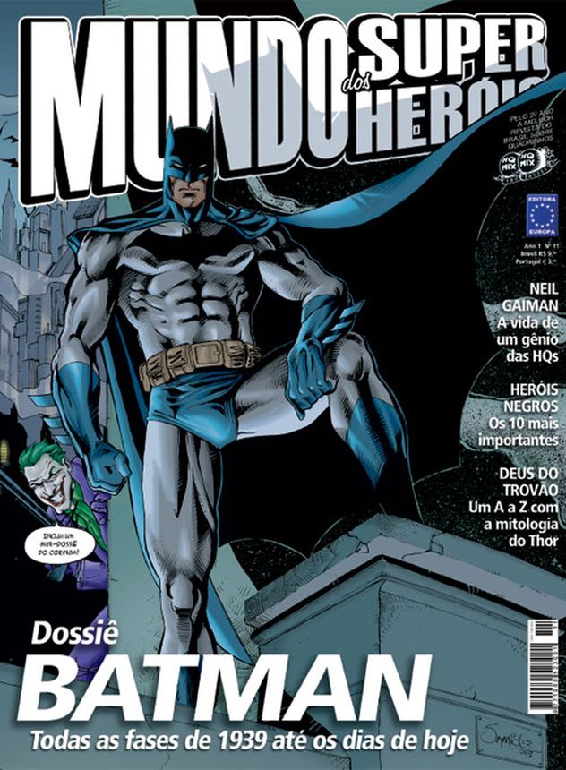 MUNDO DOS SUPER HEROIS magazine side cover Issue 11  