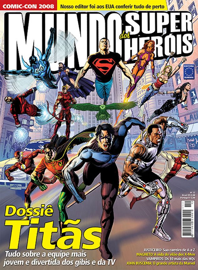 MUNDO DOS SUPER HEROIS magazine side cover Issue 12  