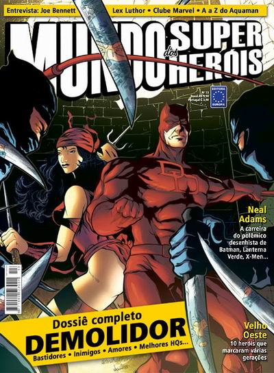 MUNDO DOS SUPER HEROIS magazine side cover Issue 13  