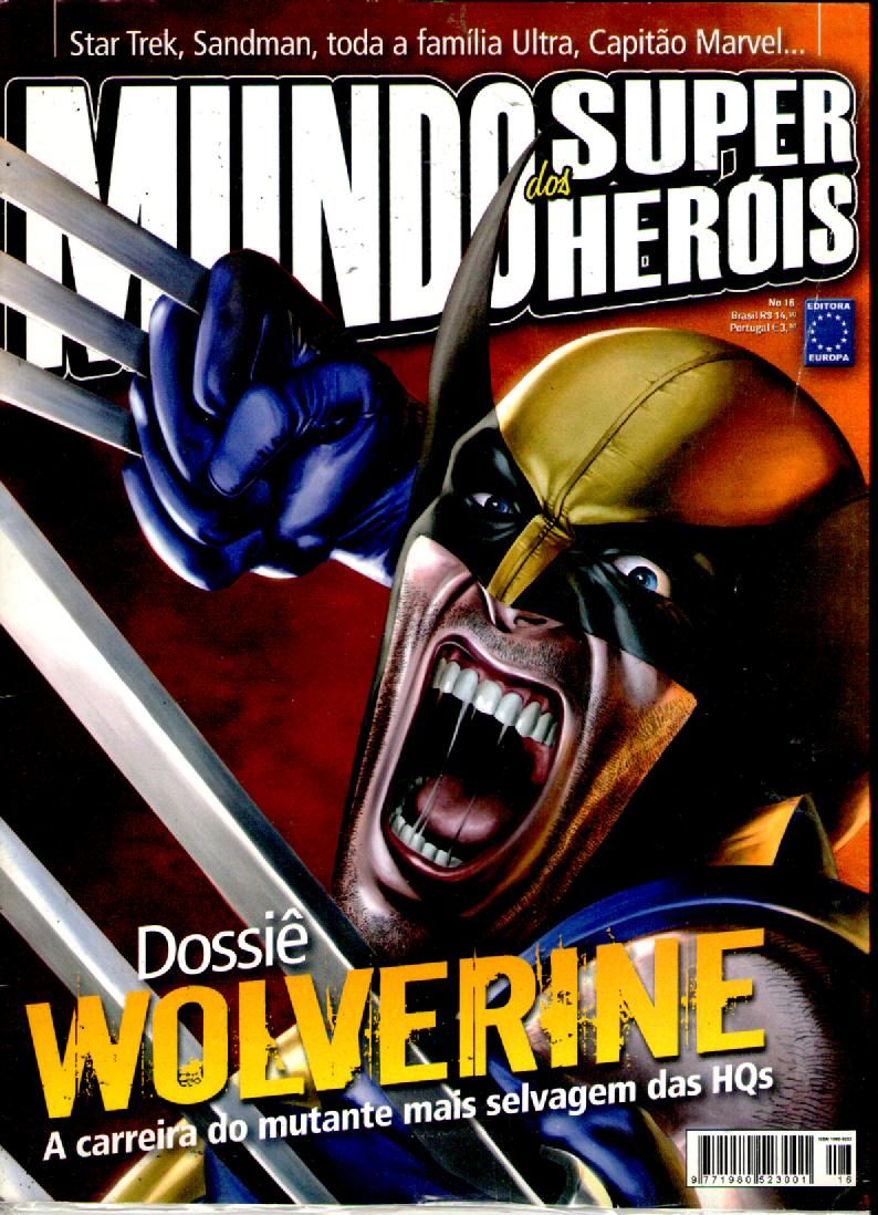 MUNDO DOS SUPER HEROIS magazine side cover Issue 16  