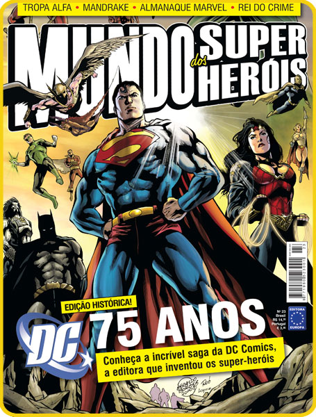 MUNDO DOS SUPER HEROIS magazine side cover Issue 23  