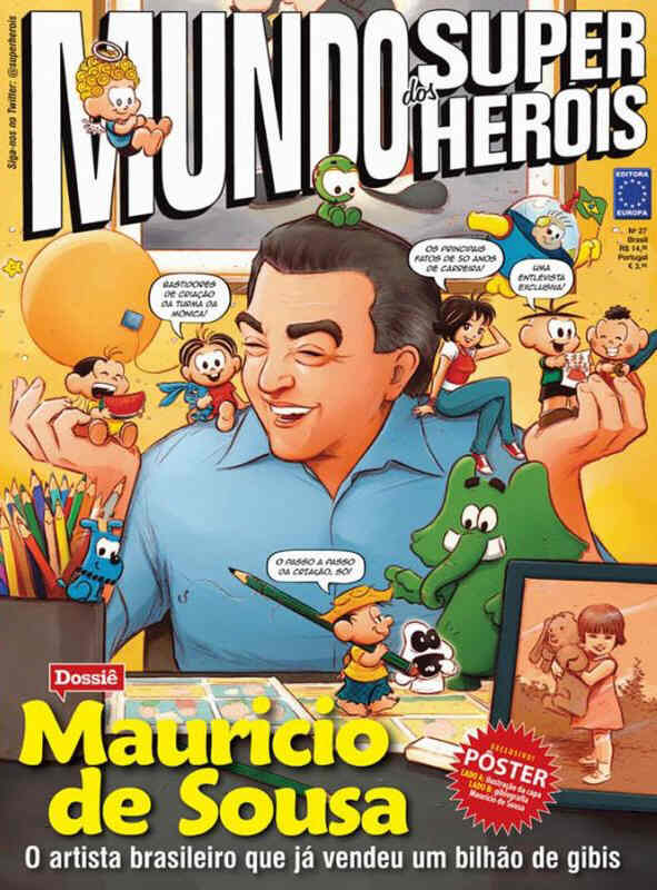 MUNDO DOS SUPER HEROIS magazine side cover Issue 27  