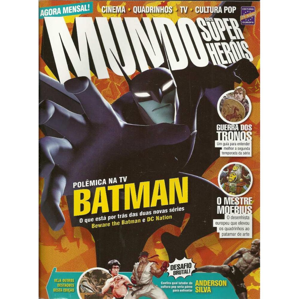 MUNDO DOS SUPER HEROIS magazine side cover Issue 32  