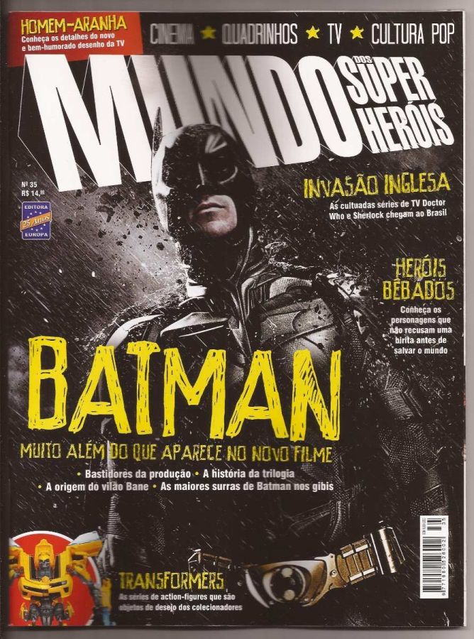 MUNDO DOS SUPER HEROIS magazine side cover Issue 35  