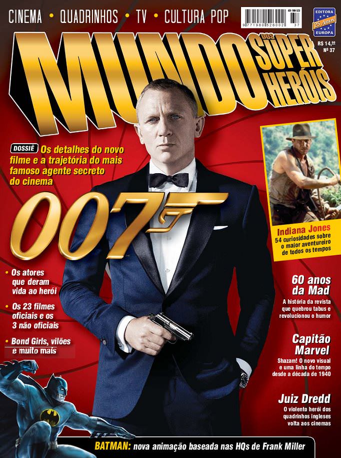 MUNDO DOS SUPER HEROIS magazine side cover Issue 37  