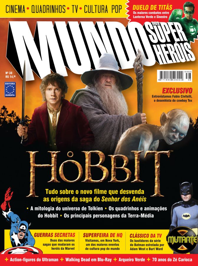 MUNDO DOS SUPER HEROIS magazine side cover Issue 38  