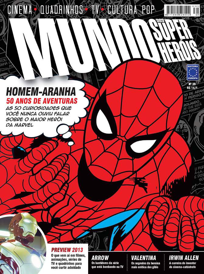 MUNDO DOS SUPER HEROIS magazine side cover Issue 39  